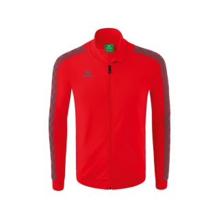 Erima Essential Team Tracktop Sports Jacket - comfortable, ribbed cuffs, side pockets red/grey boys